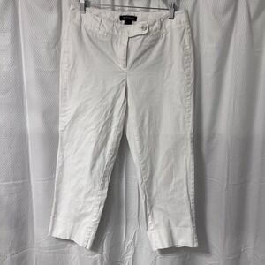 White House Black Market The Slim Crop Pants Size 4 Vacation Coastal Old Money
